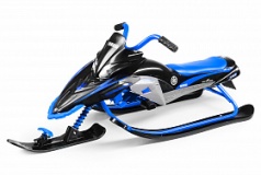 Детский снегокат Yamaha Apex Snow Bike (MG 2020 мягкое сиденье)) (черно-синий)