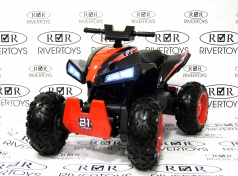 Детский квадроцикл RIVERTOYS T777TT красный