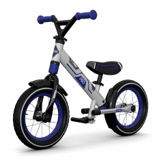 Алюминиевый беговел с 2 амортизаторами, 2 подножками Small Rider Roadster Pro (синий)