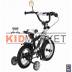 12A-1287GR 2-х колесный велосипед 12" LIDER SHARK серый/черный 