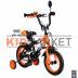 12A-1287OR 2-х колесный велосипед 12" LIDER SHARK оранжевый/черный 